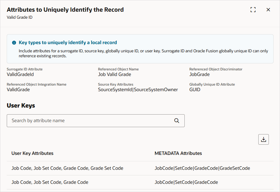 Review the alternative key details