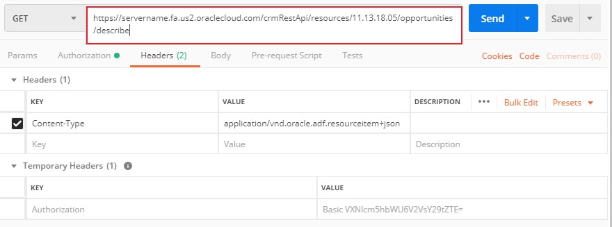 Postman example with request. Postman example with request.