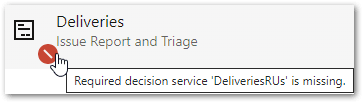An error shown on the Deployments page in Intelligent Advisor Hub