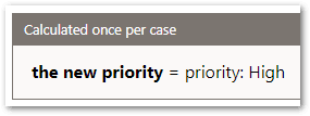 A rule in a flow project showing an object and record referred to directly