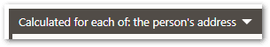 The heading for a rule block in a decision service project showing that the rules will be calculated for each object