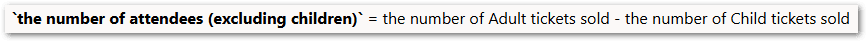 A rule expression in a decision service showing the use of backticks around a field name
