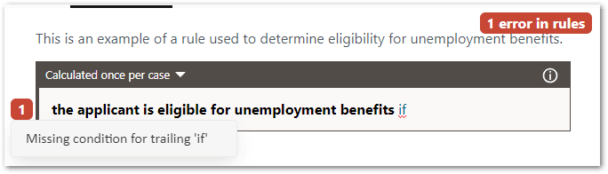 A result defined in the rule editor in a rules project in Intelligent Advisor Hub
