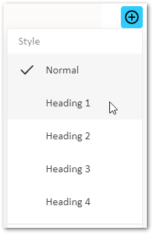 The edit menu for a rule document in a decision service project showing the styles available