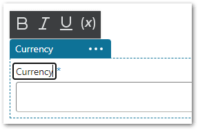 The editing of a control caption in a flow project in Intelligent Advisor Hub