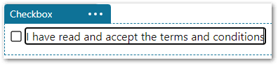 The editing of a checkbox option caption in a flow project in Intelligent Advisor Hub