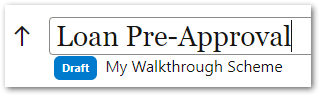 The renaming of a project in Intelligent Advisor Hub