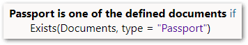 A rule in a flow project showing a record referred to by its identifier and value