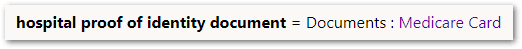 A rule in a flow project showing a reference to a specific inferred record