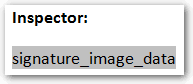 Form template showing signature field