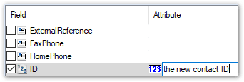 The Input Mapping view on the Data tab showing the editable field for a new attribute