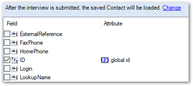 The Input Mapping view on the Data tab showing a mapped field