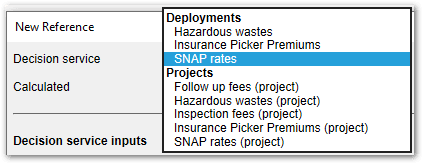 Add a Decision Service Reference