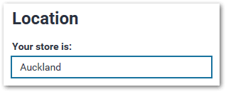 An interview screen that uses a static value for the dynamic default for the customer's store when the mapped in attribute has no value