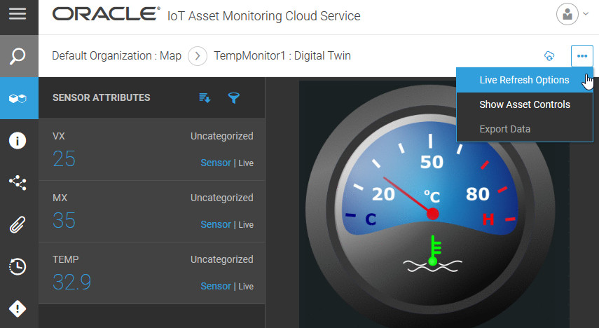 Digital Twin Menu: Live Refresh