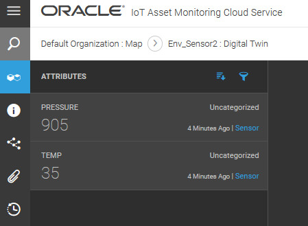 Published Asset Data appears in Operations Center