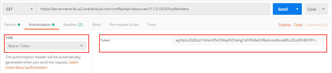 Passing of the authorization and authentication information in Postman Passing of the authorization and authentication information in Postman