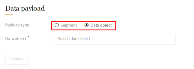 An image of the payload type selection