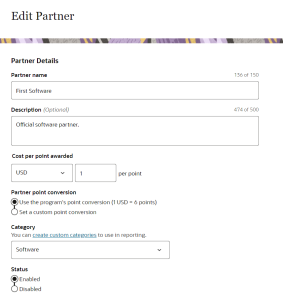 An image of the Partners page.
