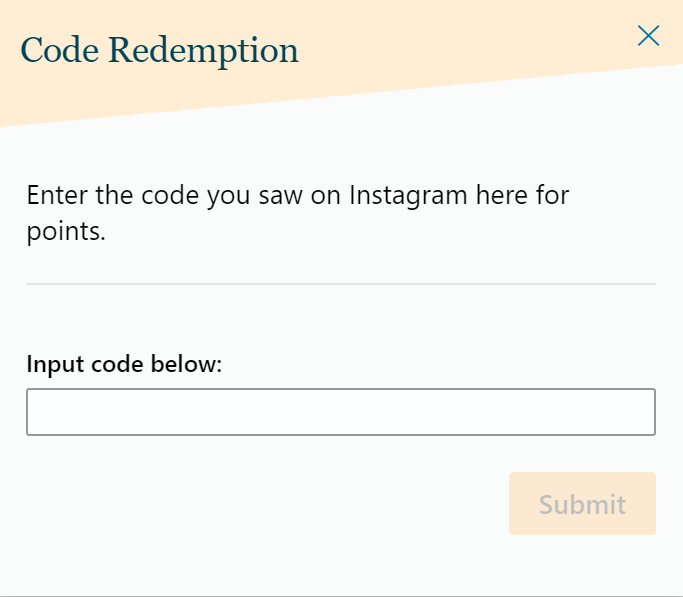 Creating Code Redemption widgets