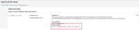 An image example of an app's logs