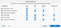An image of the Asset Permissions window.