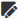 An image of the Assets icon, which is represented by a black pencil.