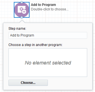 An image of the Add to Program element