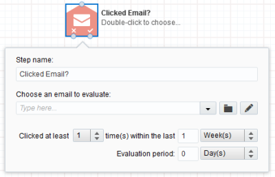 An image of the Clicked Email element.