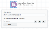 An image of the Remove from Shared List element