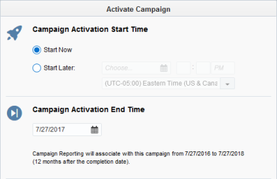 An image of the Activate Campaign dialog box.