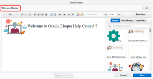 An image of the email header editor.