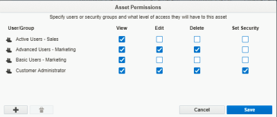 An image of the Permissions window.