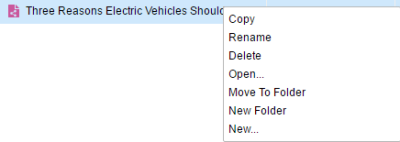 An image of the right click menu.