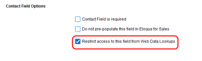 An image of the option to restrict access