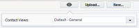 An image of the Contact Views drop-down list.