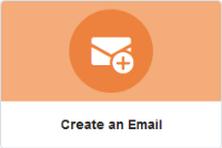 An image of the Create an Email option with Design highlighted.