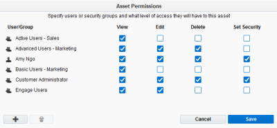 An image of the Permissions window.