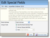 An image of the Edit Special Fields window.