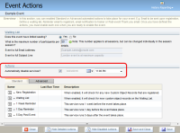 An image of the Automatically disable services checkbox.
