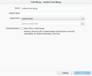 An image of the Field Merge editor.