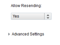 An image of Resend Settings