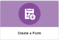 An image of the Create a Form button