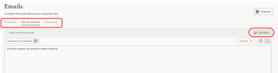 An image illustrating the Reminder email tab and Rules button