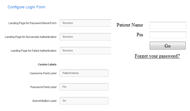 An image of a Data Privacy Configuration page.