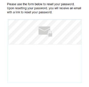 An image of a Reset Password Request landing page example.