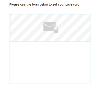 An image of a Set Password landing page example.