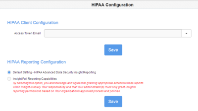 An image of the Data Privacy Configuration page.