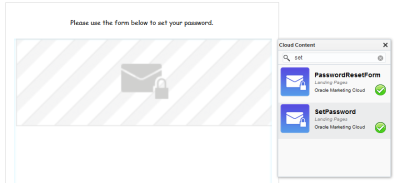 An image of the Set Password widget in the Cloud Content toolbar.