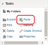 An image showing the Paste task